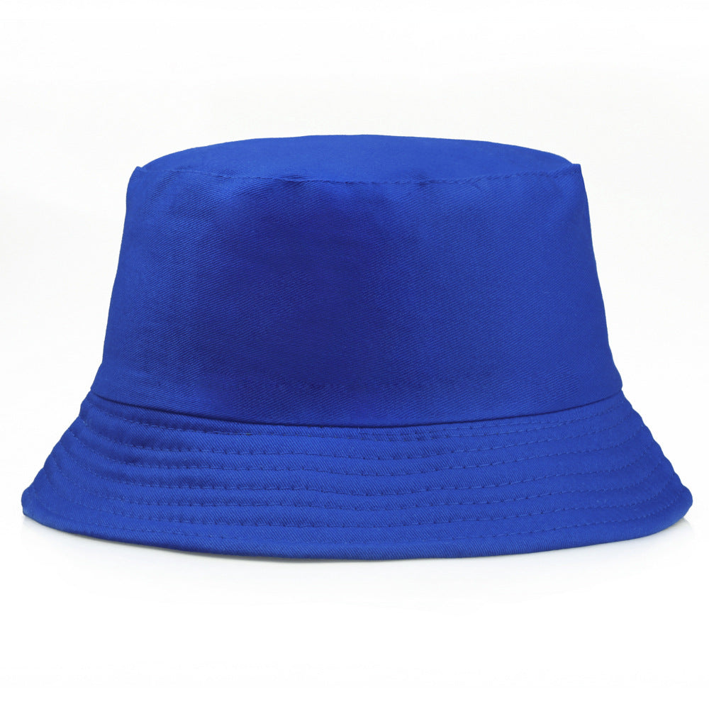 Wholesale Pure Cotton Solid Color Embroidered Logo Bucket Hat